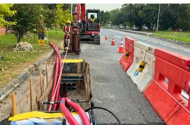 services-2 Cable pulling work for underground power and telecom cable installation in Singapore